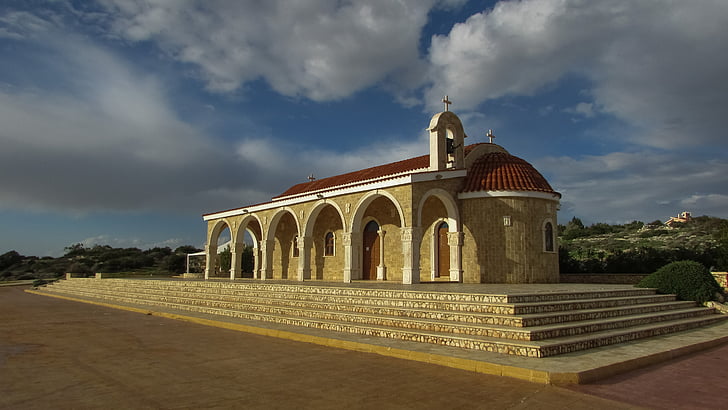 Кипър, Айя Напа, Ayios epifanios, Църква, православна, архитектура, религия