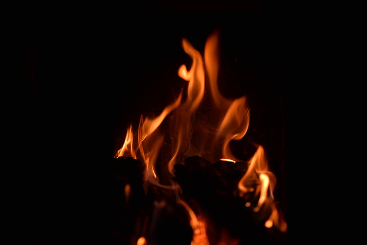 flammer, lys, Chiaroscuro, varme - temperatur, flamme, brenning, Ingen mennesker
