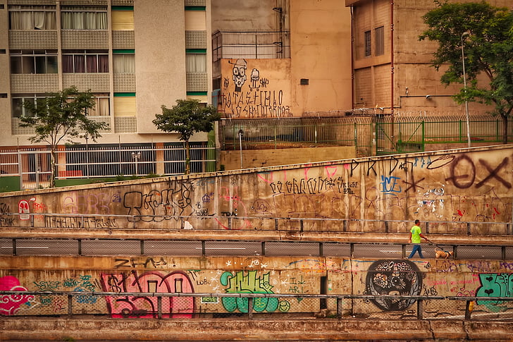 graffiti, pictura, Opera de arta, arta, City, urban, clădiri