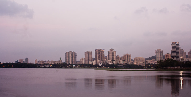 mumbai, bombay, cityscape, metropole, india, sea, ocean
