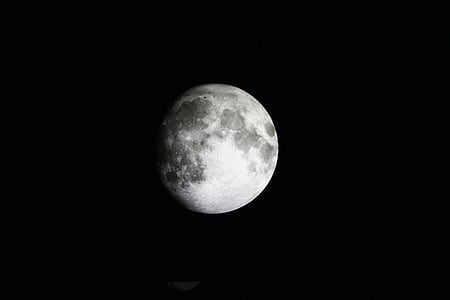 พระจันทร์ใกล้เต็มดวง, ดวงจันทร์, เต็มรูปแบบ, แสงจันทร์, จันทรคติ, ดาราศาสตร์, ท้องฟ้า