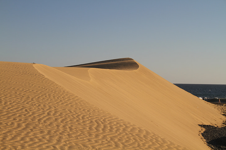 dunes, gran canaria, îles Canaries, sable, Panorama, Maspalomas, plage