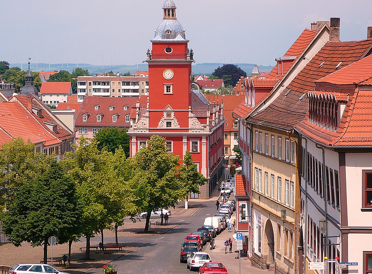 Gotha, a Stadtmitte, régi városháza, residenzstadt