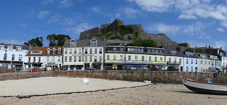 Jersey, Castle, Orgueil, port, øen jersey, Gorey, historisk set