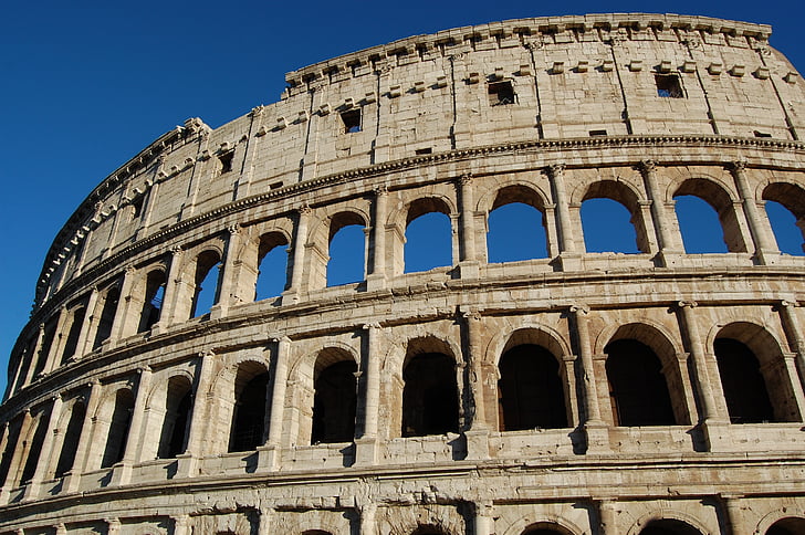 Koloseum, Památky, Starověký Řím, Římské Koloseum, hlavní město, Řím, turistické