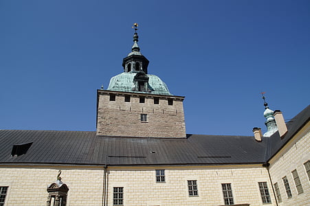 Kalmar, hrad, Squid zatvorené, Baltského mora, Švédsko, pobrežie