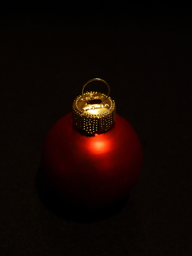 glaskula, jul, Sparkle, juletid, juldekorationer, röd, Christmas Ornament