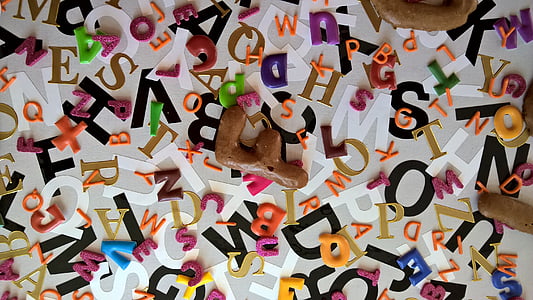 letras, alfabeto, sopa de letrinhas, Jumble