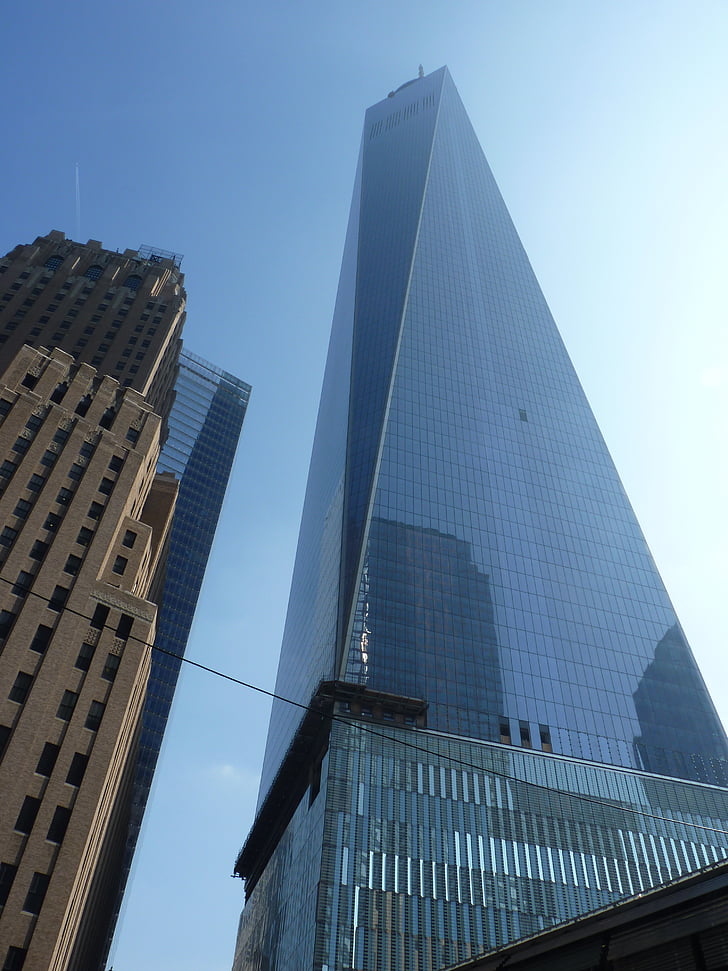 one world trade center, building, usa, new york city, skyscraper, modern, new york