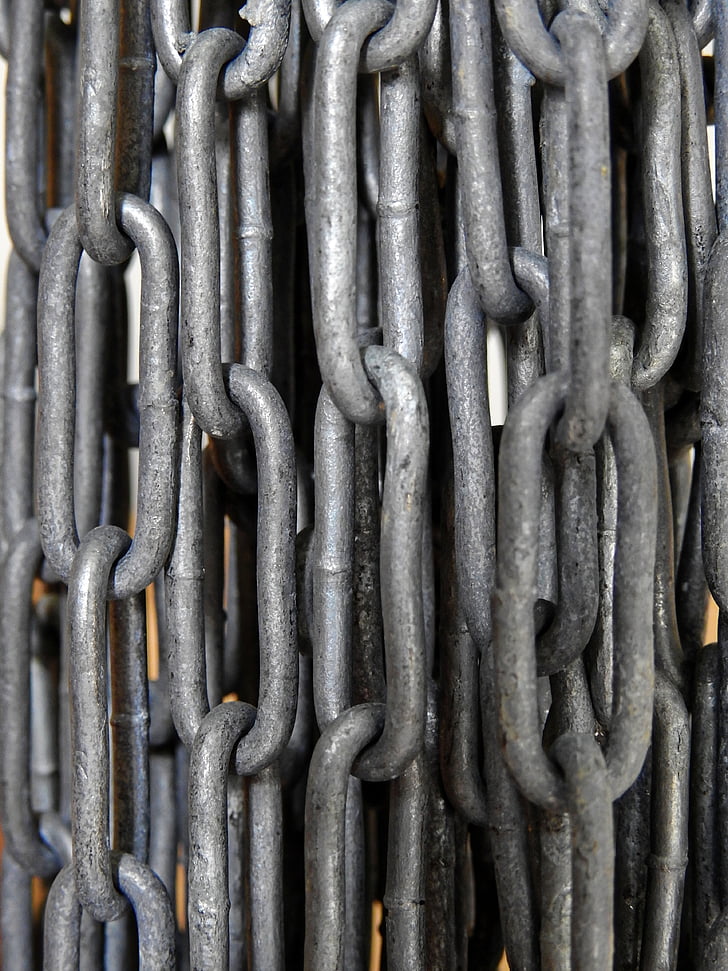 chain, metal, iron, links of the chain, iron chain, members, steel