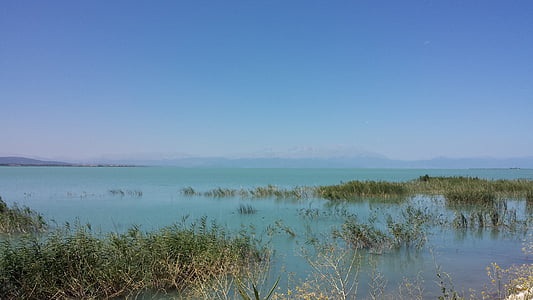 風景, 湖, トルコ, 自然, 水, 銀行