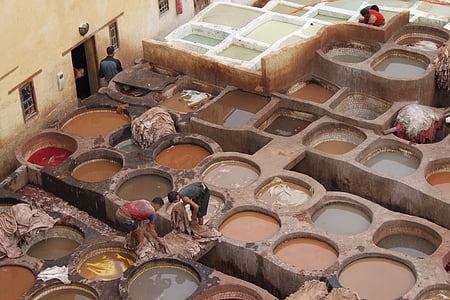 garveriet, Marocko, skinn