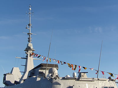 vene, aluksen, sotilaallinen, Navy, fregatti, masto, Stealth