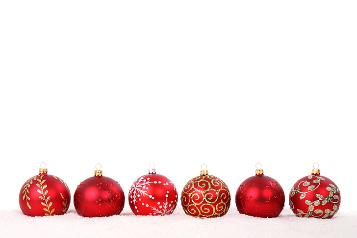 pozadí, míč, cetka, Oslava, Vánoční, dekorace, sklo
