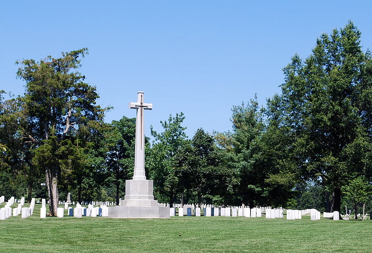 Arlington, nationella, kyrkogården, Washington, Memorial, monumentet, Virginia
