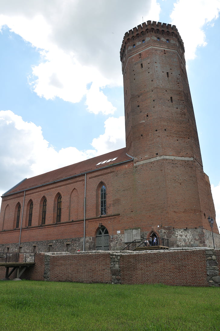 slottet, fort, tårnet, bygge, arkitektur, museet, człuchów