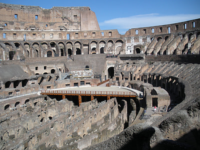 Coliseo, Roma, Italia, punto de referencia, arquitectura, viajes, romano
