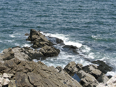 湾, 岩石, 景观, 水, 自然, 海岸, 蓝色