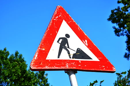 roadsign, дълго бягане, безопасност, знак, пътен знак, предупреждение, предупредителен знак