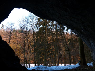 hohlenstein, пещери портал, stadel пещера, плевня, hohler Щайн, hohlenstein stadel, Пещерата