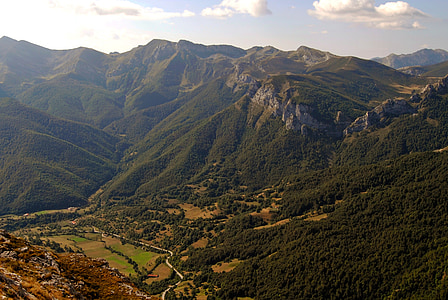 montirati, vrhova, Europe, hladno, Horizont, Panorama, dolina