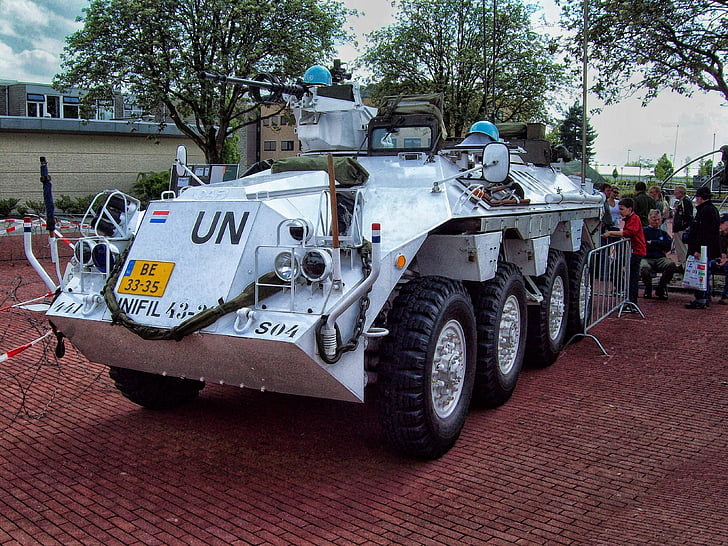 Exército, das Nações Unidas, blauwhelm, veículo, veículo militar, UNIFIL, YP