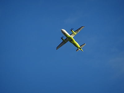 repülőgép, Sky, légcsavar, kék, rotor, légi közlekedés, menet közben
