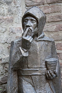 vienuolis, statula, Bolonijos