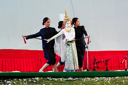 orang-orang teater tari, budaya Thailand, bertindak, RAM kian, seni, ukuran retribusi, Thailand