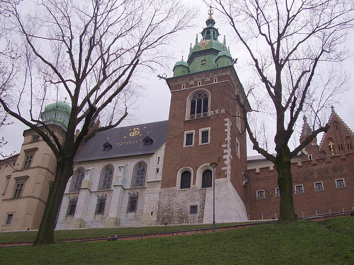 krakkow, Château, bâtiment, architectural, architecture