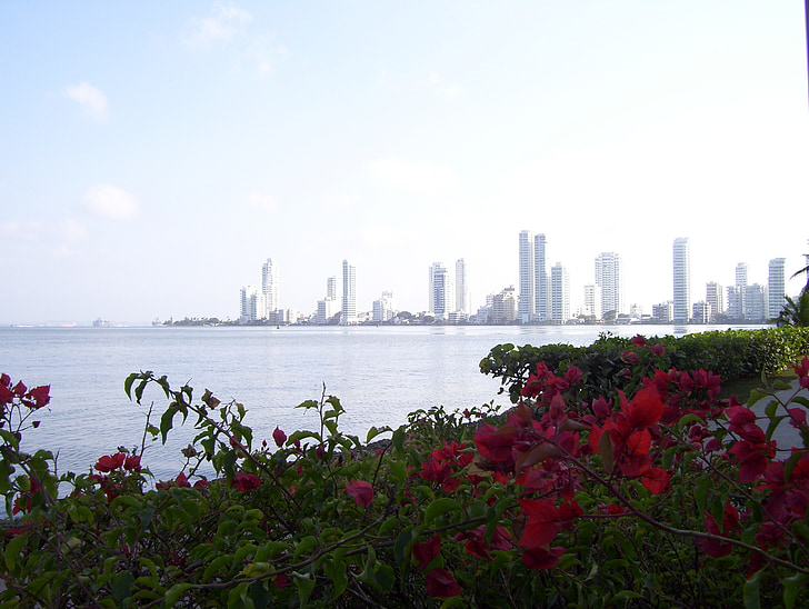 Cartagena, Kolumbia, Plaża, Karaiby, Ocean, morze
