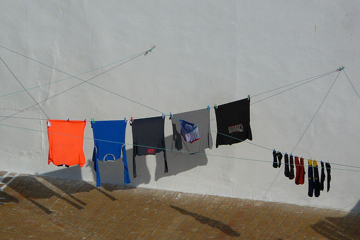 laundry, colorful, clothes line, city, depend, clothing, wash