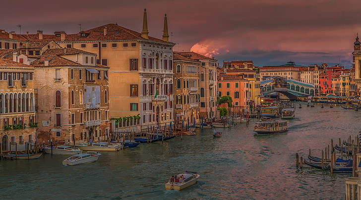 Venecia, Italia, Ben, canal veneciano, canal
