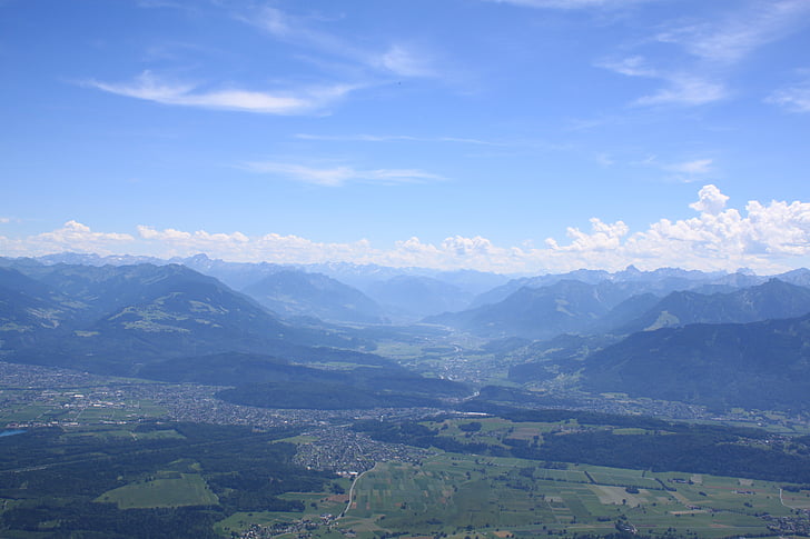 Berge, Panorama, Landschaft, Alpine, Ausläufer der Alpen, Wanderung, Wandern