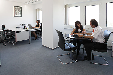 office, furniture, colleagues, staff, sit, meeting, people