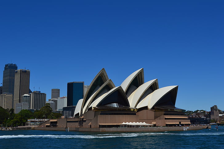 Sydney, Australien, arkitektur, skyline, havet, Opera, operahouse