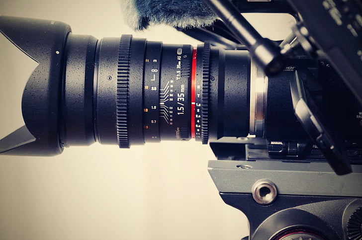 sony, lens, walimex, camera, focal length, close, video