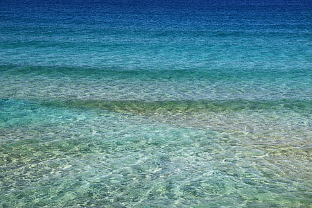 modrá, oceán, vzor, Já?, mělká voda, voda