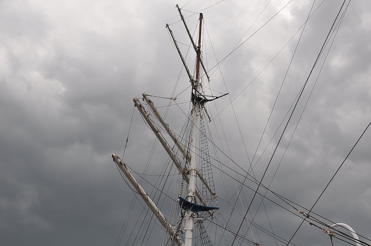 baltic sea, rigging, coast, sailing vessel, sea