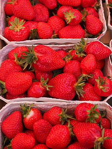 strawberries, fruits, red, fruit, food, sweet, delicious