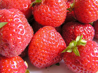 ovocie, bobule, jahody, sladký, surové, ovocie, červená