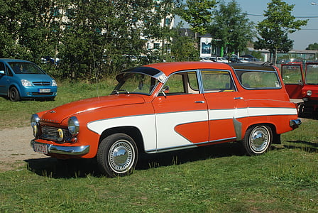 Wartburg 312, Auto, oldtimer, historisch, Oost-Duitsland, voertuig, DDR