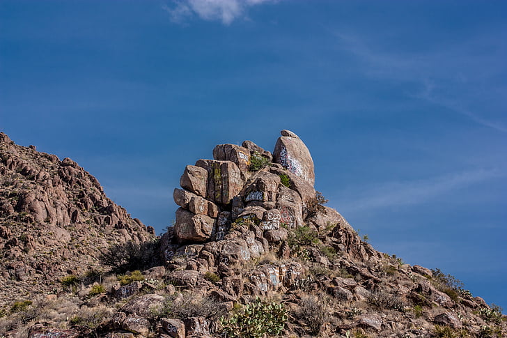 montanha, rocha, Texas, natureza, Rock - objeto, ao ar livre