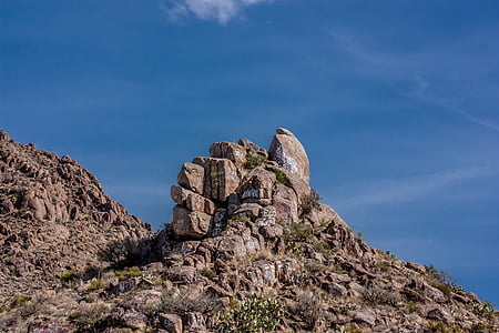 山, 岩石, 德克萨斯州, 自然, 岩石-对象, 户外