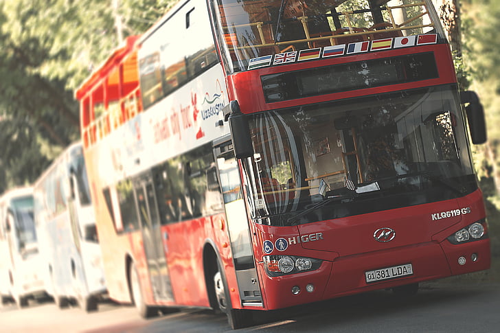 autobuz, Double decker, pentru a, transport, turism, City, Ziua