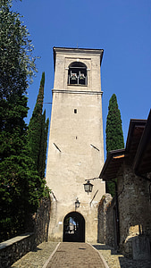 kirke, tro, Lago di garda, arkitektur, religion, kirketårnet, katolske kirke