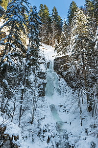 allgäu, alpine, breitachklamm, oberstdorf, ice, waterfall, frozen