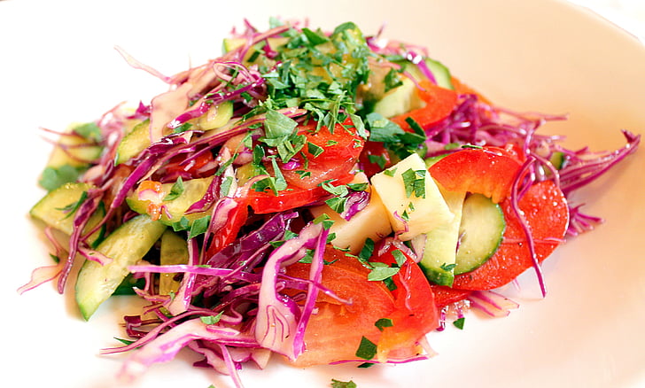 salade, salade de légumes, cuisson des aliments, pour les gourmets, cuisine, nutrition, végétarien