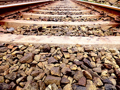 cale ferata, cale ferată, piese, şine, metal, transport, pista de cale ferata