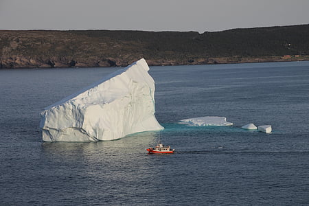 ledene gore, St john's, Newfoundland, vode, Waterfront, morje, dan